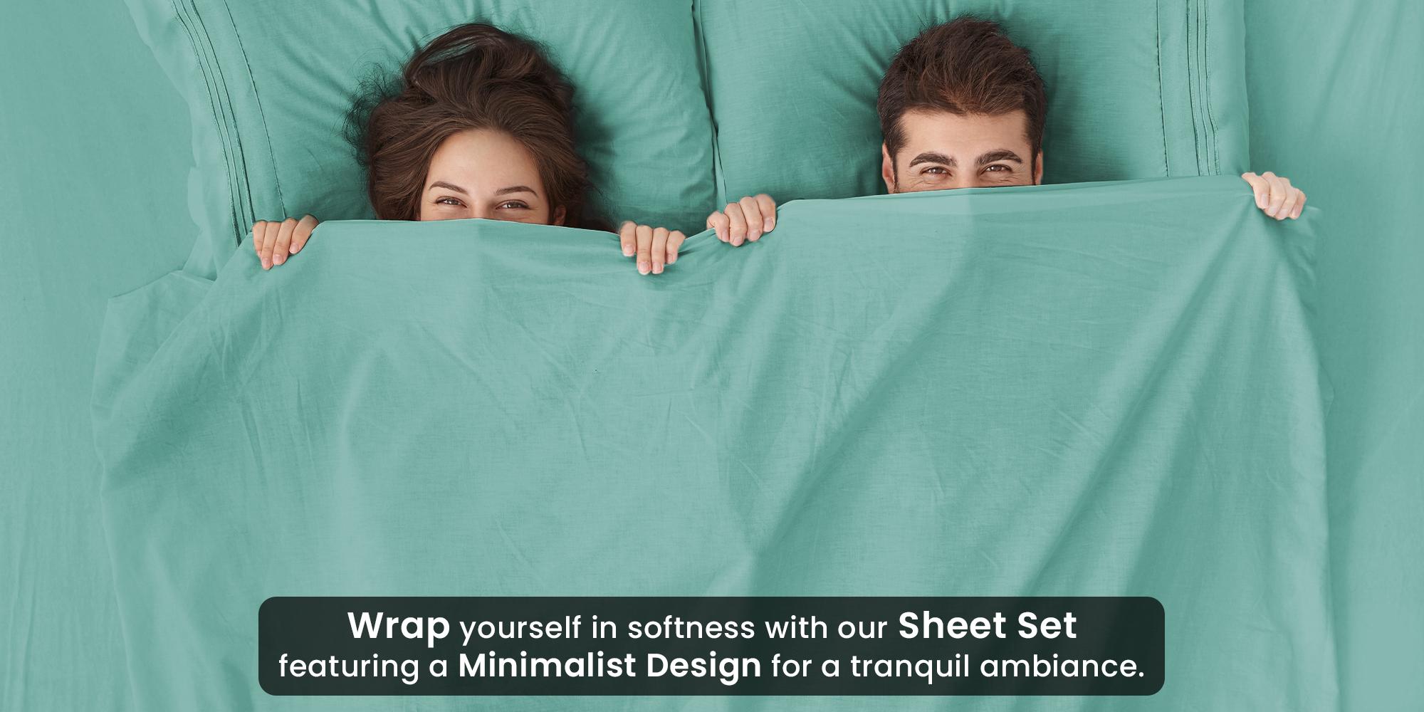 Hannah Bedding 4-Pc Solid Bed Sheet Set – Brushed Microfiber Luxury Bedding,16" Deep Pocket Fitted Sheets & Embroidered Pillowcases, Fade & Wrinkle Resistant, All-Season Soft & Cozy Sheets – Premium Quality Bedding Set