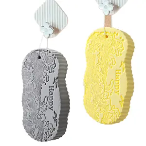 3D Bath Sponge,Mud and Ash Scrubbing Sponge,Exfoliating Bath Sponge,Skin Friendly and Reusable,Christmas gifts, New Year gifts, Black Friday