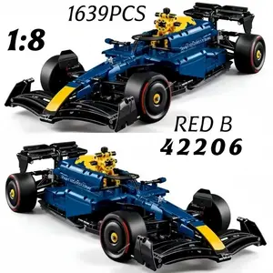 2026 New 42206 Mechanical Building Blocks, 1639 Pcs Rb20 Formula Race Car Moc Sports Car Assembly Model Kit, Adult Boy Toy Gift Set