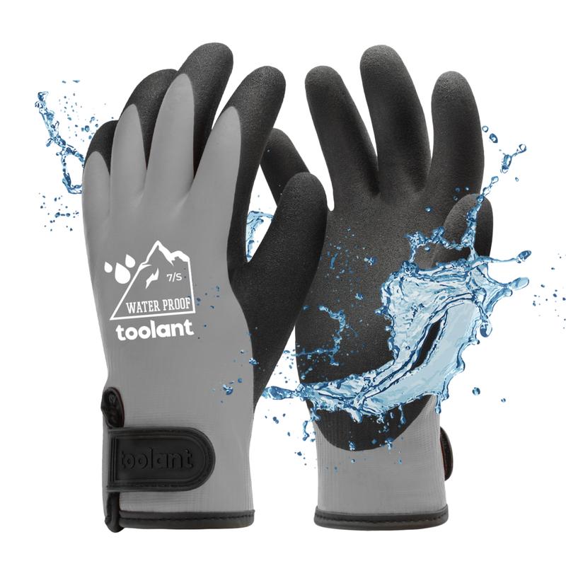 toolant Heavy Duty Winter Gloves, Latex Fully Soaked, 100% Waterproof Gloves, Thermal Insulated Winter Dipped Gloves springtok