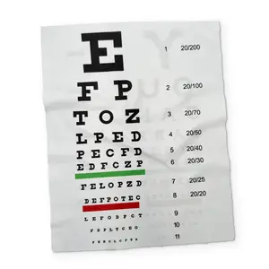 AN EYE CHART YOU CAN CLEAN YOUR GLASSES WITH