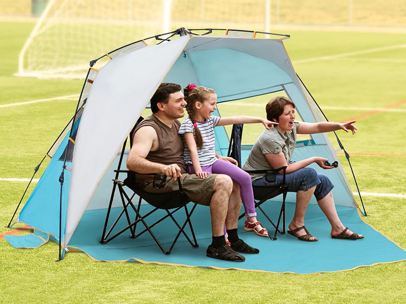 WolfWise Easy Up Beach Tent UPF 50+ Portable Instant Sun Shelter with Spring Opening System, 3 Sandbags, 4 Wind Ropes & 10 Stakes for Stability Outdoorfun,summerwins WolfWise Easy Up Beach Tent UPF 50+ Portable Instant Sun Shelter with Spring Opening System, 3 Sandbags, 4 Wind Ropes & 10 Stakes for Stability Outdoorfun,summerwins