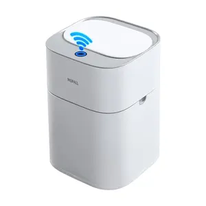 Mopall Bathroom Trash Can, No Touch, 4 Gallon (about 1.8 Liters) Automatic Trash Can with Lid, Waterproof Motion Sensor Trash Can, Suitable for Bathroom, Bedroom, Kitchen, Office