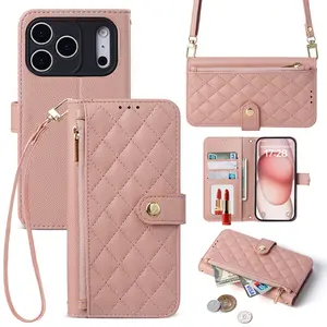 Women's Vintage PU LeatherLong Wallet with Wristband, Multi-card SlotLong Clutch Purse with Flower Buckle, RFIDBlocking Long Wallet for Daily Use, RfidBlocking Wallets, Christmas Gift