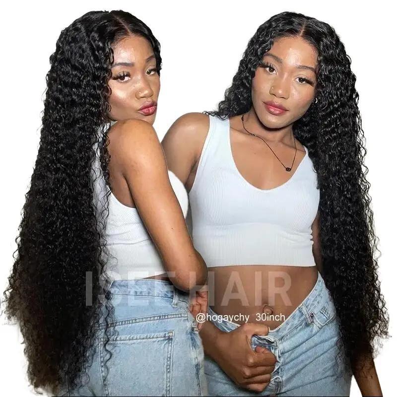 ISEE HAIR Deep Wave 7x5 HD Lace Wear Go Wig 100% Human Hair Glueless Wig with Drawstring Cap Pre-Cut HD Lace Pre-Plucked Hairline Pre-Bleached Knots Stretchable 3D Dome Cap Beginner Friendly Quick Install Natural Volume #TikTokShopFallDealsForYou