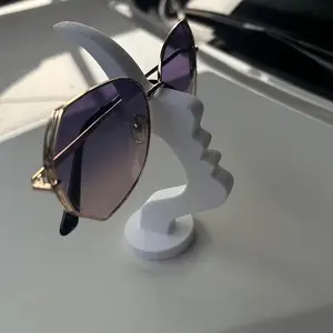 Creative Eye Storage Rack, Luxury Desktop Eyeglass Holder, Simple Side Face Design, Cross-Border Bestseller Eyewear Stand