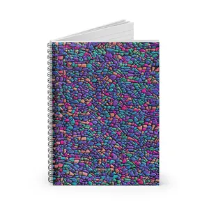 Cobblestone Dreams Spiral Notebook | Colorful Mosaic Ruled Journal, Bold Pattern School Supplies, Artistic Gift for Writers & Students