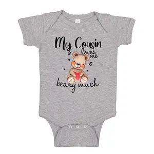 My Cousin Loves Me Beary Much Baby Bodysuit One Piece, Cousin Toddler Shirt, Cousin Newborn Gift, New Cousin, Cousin Newborn Clothes, Cuz