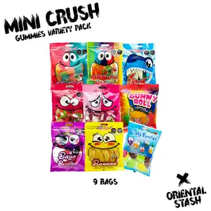 Mini Candy Set - 8 Bags of Sweet and Sour Dabs Candy, Fruit Flavored Gummies, and Chewing Gum - The Ultimate Treat for Sweet Tooth Lovers Snack Bonbon Candies Gummy