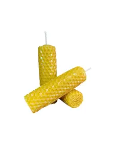 Beeswax Pilar Candles 100% Natural with Elegant Design