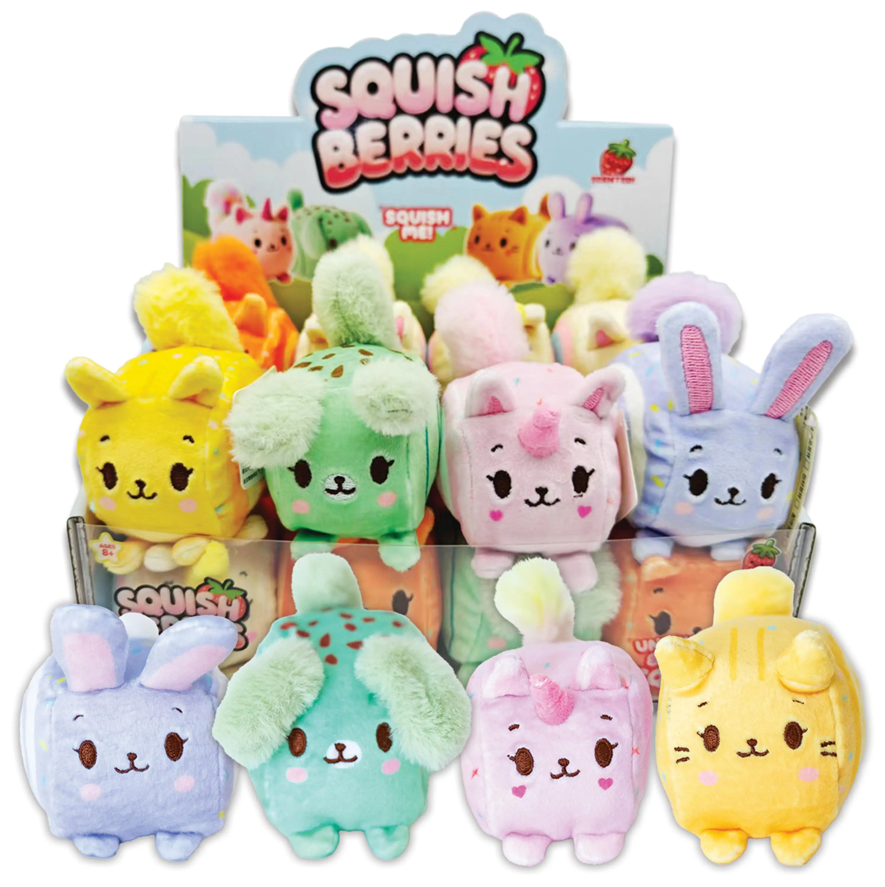 MushMeez Scented 4'' Squish Berries in assorted colors