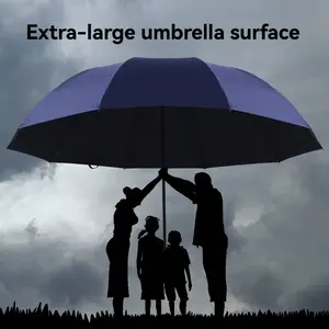 48-Inch Double-Person Windproof & Waterproof Portable Folding Umbrella, Sturdy 12-Rib Waterproof Wind-Resistant for Stormy Weather, Graduation 2026 gifts, perfect for mother and father's day