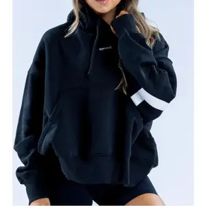 Dfyne Oversized Graphic Hoodie for Women Letter Print Loose Fit Sweatshirt,Aesthetic Letter Print Hoodie