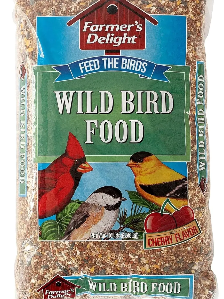 Wagner's 53002 Farmer's Delight Wild Bird Food with Cherry Flavor, 10-Pound Bag
