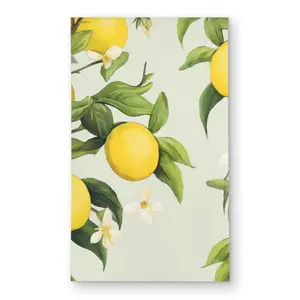 Begin Home Decor C1ROAR356GXMVN 3 x 5 ft. Flowery Lemons - Illustrative Outdoor Living Room Rectangle Area Rug
