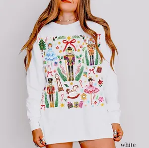 Christmas Nutcracker Sweatshirt, Vintage Holiday Party Tee Nutcracker Ballet Shirt Cottagecore Gift