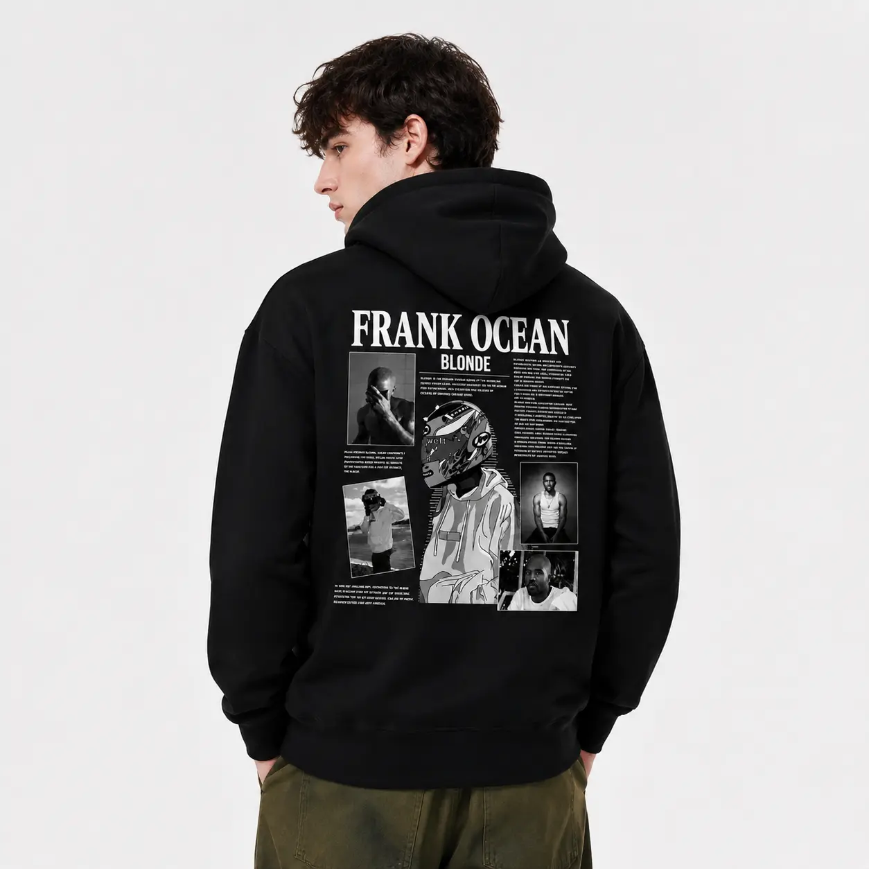 Frank Ocean Graphic Hoodie Music Fan Sweatshirt Streetwear Pullover Cotton Casual Top Good Graphic Tees Trendy T Shirts Oversized T Shirts Vintage Style Aesthetic Clothing Gift For Men Women Cozy Everyday Wear Relaxed Fit