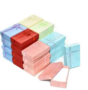 24Pcs 3.2 x 2.0 x 1.1 Inches Gifts Box Set, Assorted Colors Jewelry Gift Boxes for Rings, Pendants, Earring, Necklaces, Cardboard Jewelry Boxes for Anniversaries, Weddings, Birthdays