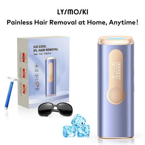 IPL Hair removal device LYSMOSKI KA10  with Cooling, 3-in-1 At-Home Laser Device - 9 Levels, 999900 Flashes for Women and Men, for Face, Armpit, Arm, Bikini Line, Leg, and Whole Body - Permanent Hair Removal Upgrade,back to school,back to school haul