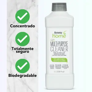 Limpiador Multiusos Concentrado y Biodegradable | Para Todo Tipo de Superficies y Manchas Difíciles | Fórmula Segura y de Alto Rendimiento - Amway L.O.C.