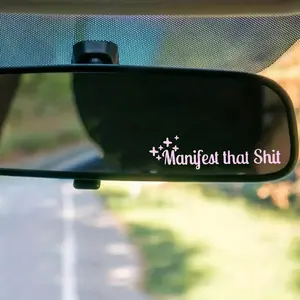 Car Rearview Mirror Sticker, Car Mirror Decal, Rearview Mirror Car Decals Sticker for Women, Decoration Sticker, Funny Decorative Sticker, Windshield Sticker, Decal For Cars