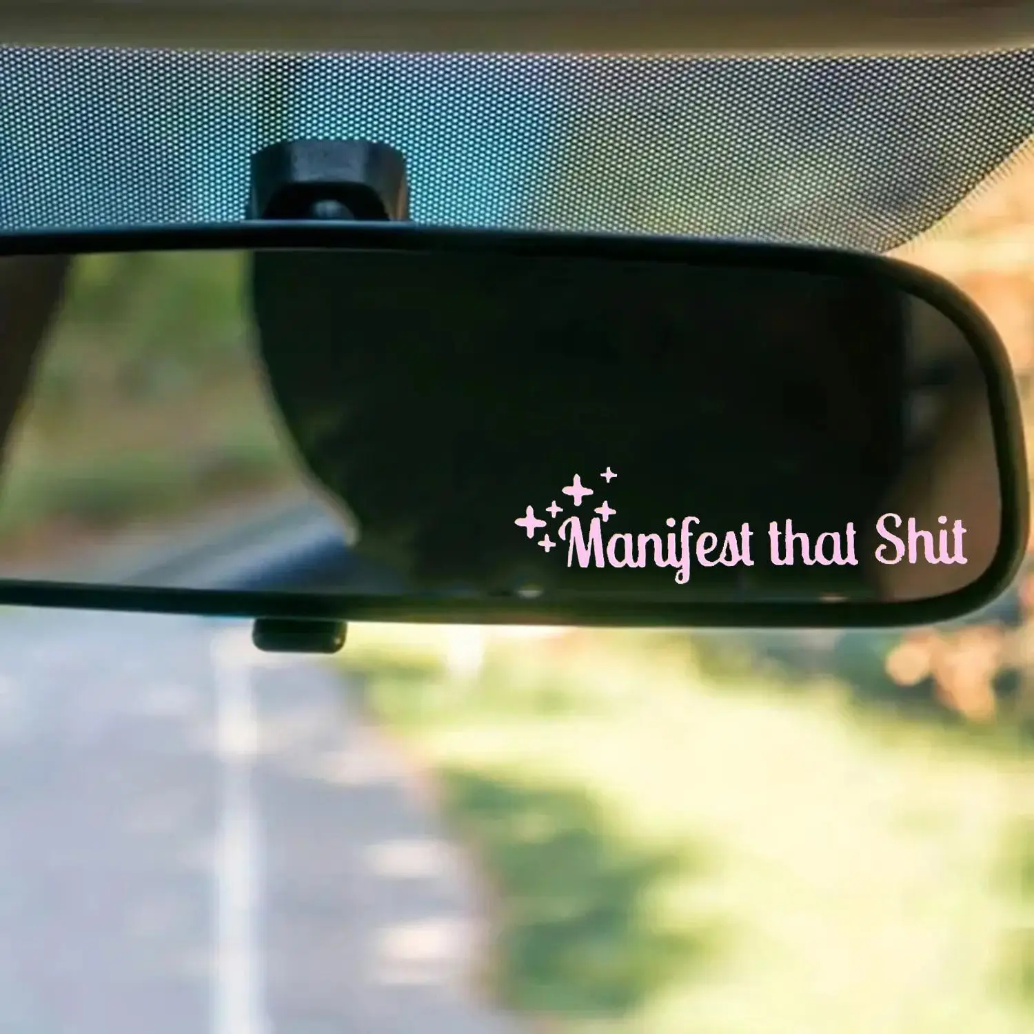 Car Rearview Mirror Sticker, Car Mirror Decal, Rearview Mirror Car Decals Sticker for Women, Decoration Sticker, Funny Decorative Sticker