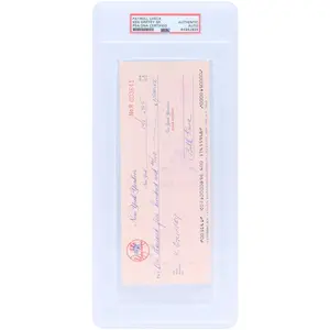 Ken Griffey Sr. New York Yankees Autographed Check from October 6, 1985 - PSA 84942935 - Fanatics Authentic Certified