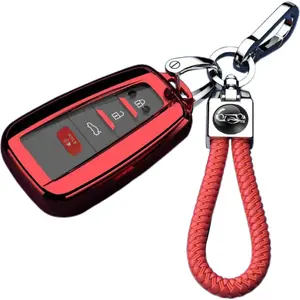 Car Key Case Protector Soft TPU Key Shell Cover Auto Accessories For Toyota For Prius For Camry For Corolla For CHR For RAV4 For Prado 2018 2019 2020 2021 2022 2023