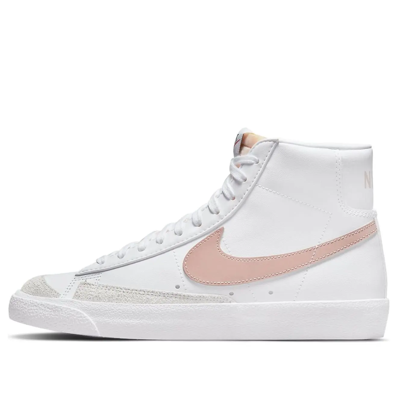 NIKE Women's Athletic Footwear, Blazer Mid '77 Vintage Shoe - White Pink Oxford Women's Sports Shoes (CZ1055-118) NIKE Women's Athletic Footwear, Blazer Mid '77 Vintage Shoe - White Pink Oxford Women's Sports Shoes (CZ1055-118)