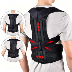Adjustable Back Posture Corrector for Men & Women, Breathable Upper Back Brace with Lumbar & Shoulder Support, Effective Clavicle Straightener for Scoliosis, Hunchback & Back Pain Relief, Hunchback Orthotic