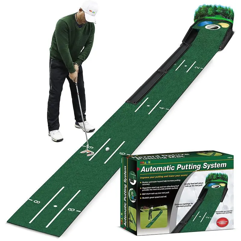 Golf Putting Mat, Golf Putting Training Mat, Golf Training Aid for Indoor & Outdoor, Gifts for Golf Lovers, Golf Practice Equipment, Golf Accessories, Golf Training Accessory, Golf Training Tool