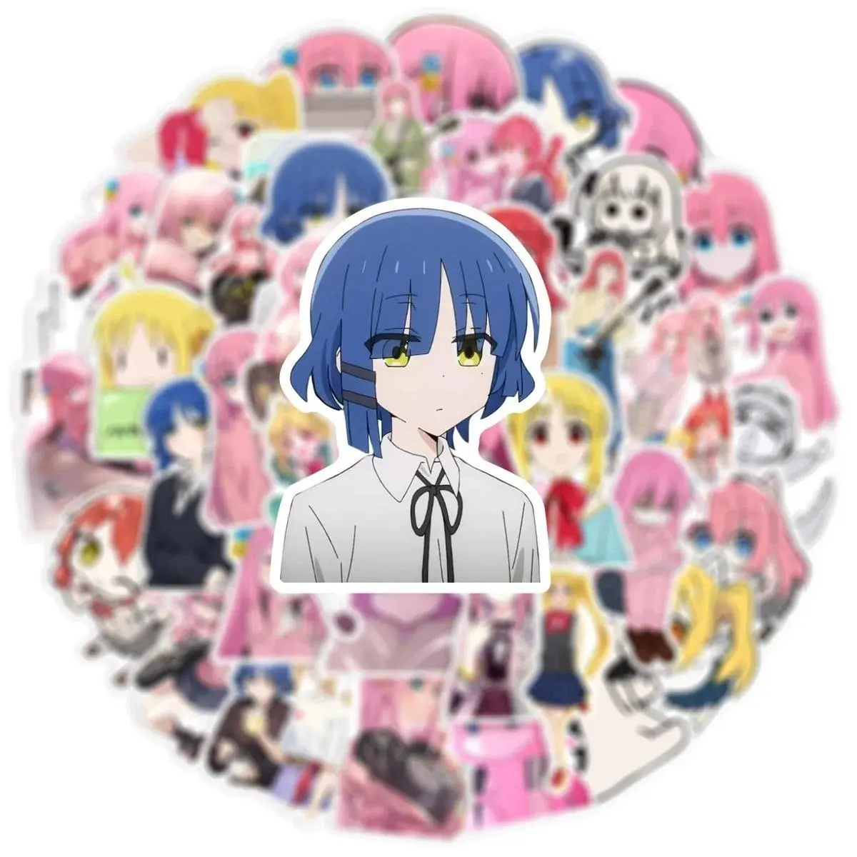 50Pcs Anime BOCCHI THE ROCK! Stickers Toy For Kids DIY Decals Decoration Suitcase Luggage Bike Phone Waterproof Sticker