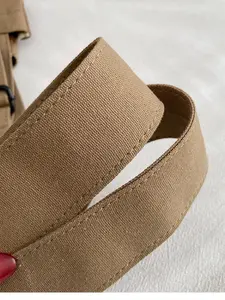 New Oriental Lace Patchwork Canvas Shoulder Bag, Stylish Casual Crossbody Bag, Durable Fabric Handbag for Daily Use