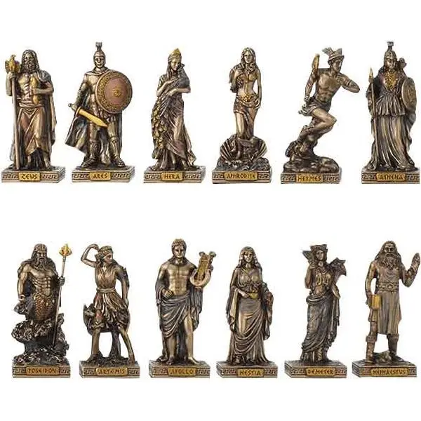 Greek God Figurine – 3.5" Hecate, Aphrodite, Persephone, Hades & More | Polystone Resin Statue