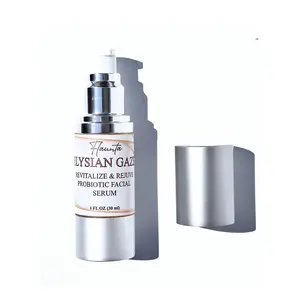 ELYSIAN GAZE REVITALIZE & REJUVENATE PROBIOTIC FACIAL SERUM, Plant-Based, Caffeine, Hyaluronic Acids & Probiotics