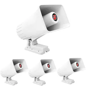 5 Core 6 Inch PA Horn 200W Loud Speaker 4Pc Bull Horn Loud Audio 8Ohm All Weather Indoor Outdoor