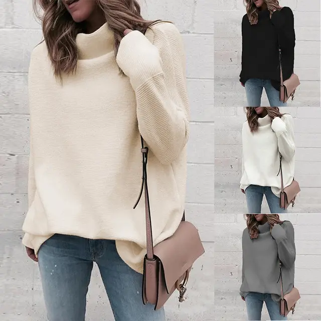 Half turtleneck pullover sweater