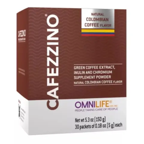 OML CAFEZZINO Coffee | Box With 30 packets of 0.18 oz NATURAL COLOMBIAN Flavor