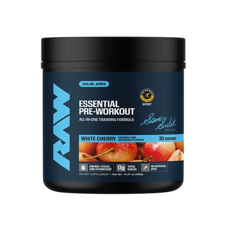 Raw Nutrition CBUM Chris Bumstead Essential Pre-Workout Powder - Fitness Dietary & Bodybuilding Supplement with 200mg Caffeine for Explosive Energy, L-Citrulline for Boosted Pumps & Blood Flow Support