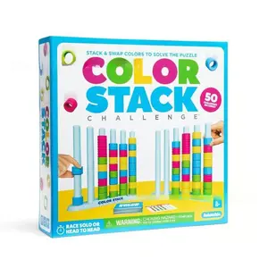Color Stacker Challenge Puzzle  Matching Game toy  | Fun Interactive Educational Family Party Game for Kids & Adults | Premium Birthday Easter Gift