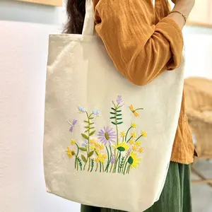 Tote Bag Embroidery Kit handmade embroidery Materials Set