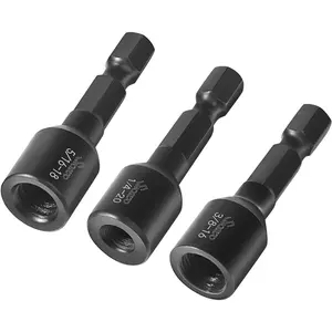 1/4"-20,3/8"-16, 5/16"-18 Hanger Bolt Driver 3 count,Hanger Bolt Install Tool with 1/4 Hex Shank,Suitable for Double-Headed Screws, Essential for Woodworking