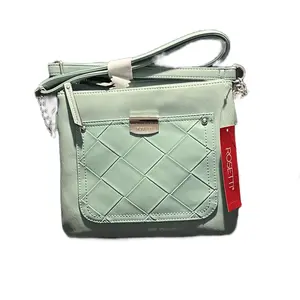 Rosetti Mint Quilted Crossbody Bag with Chain Strap and Logo Tag for Everyday Use
