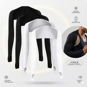 Women's Cooling Shawl Arm Sleeves with Finger Holes Anti-UV Sun Protection Golf Shrug