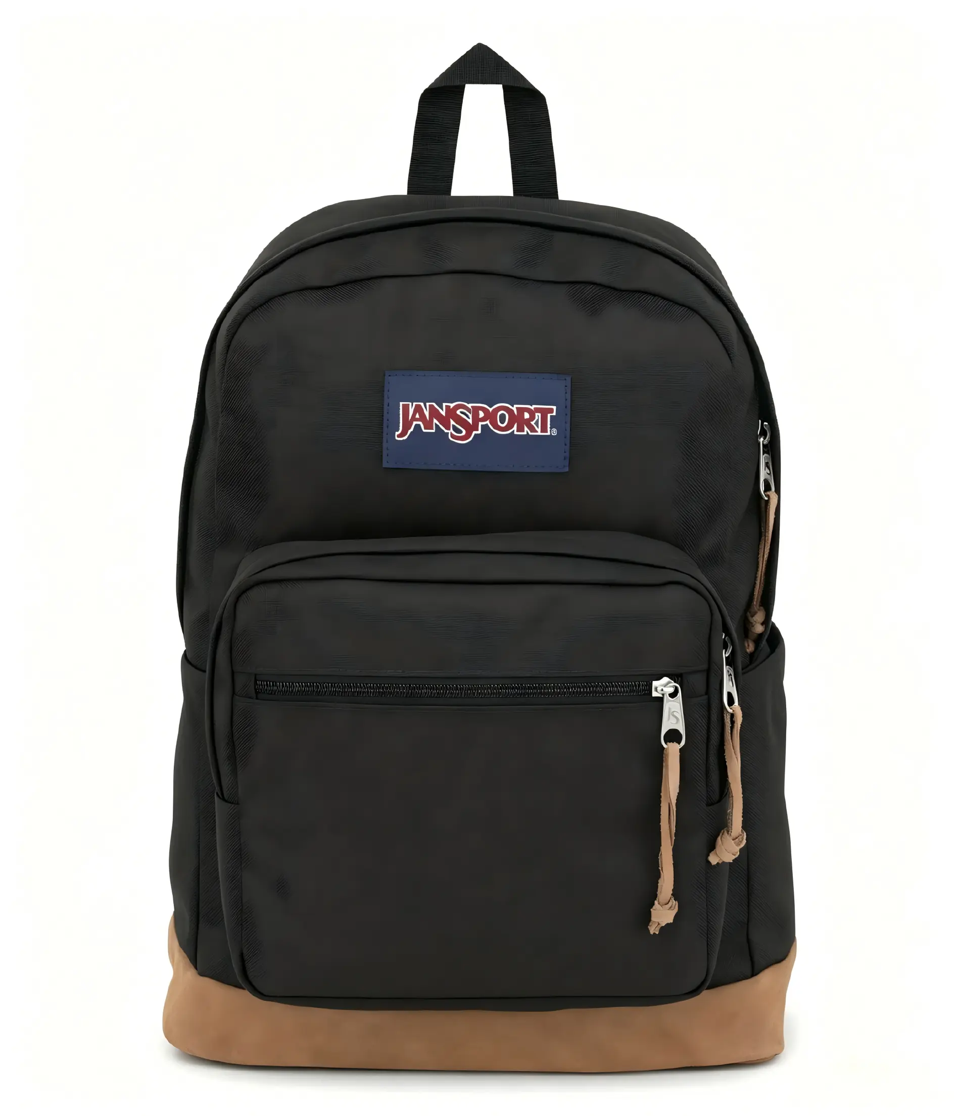 JanSport Right Pack Backpack - Durable sports and leisure day backpack with a spacious main compartment and built-in water bottle pocket. Black