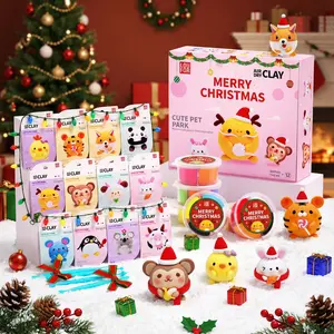 【LOUFOR】Air Dry Clay Kits - Modeling Clay for Kids, Ultra Light & Soft, Safe & Non-Toxic, DIY Airdryclay Kit with Sculpting Tools and Tutorials, Creatible Art Crafts Toys Gifts for Boys Girls，[XmasGifts]   Plastic Gift Set,Blackfriday,Christmas