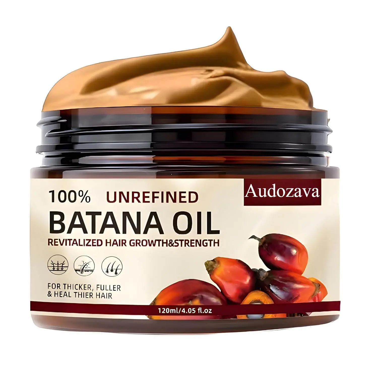 Batana Oil for Hair Growth,100% Percent Natural, Pure, Unrefined, Repair Damaged Hair, Prevent Hair Loss & Boost Thickness for Men & Women, 4.05 Ounce. Stronger Haircare