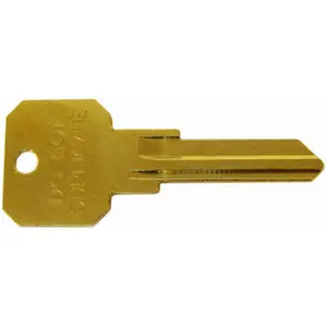 212 MAIN Kaba DND-KW1 Kwiks Do Not Duplicate Brass Finish Key Blank - Pack of 50, for Automotive & Motorcycle Locks, Door Locks & Security Hardware