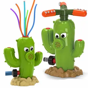 Automatic Rotary Sprayer for Garden Irrigation - Outdoor Watering Cactus toy- Shaped Rotating Sprinkler Head. It's a children's toy, specifically a children's outdoor toy, sping toys