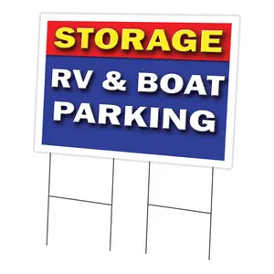 SignMission  24 x 36 in. Yard Sign & Stake - Storage RV & Boat Parking
